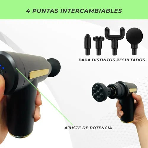 ZenGun™ Plus — Pistola Masajeadora Portátil Recargable