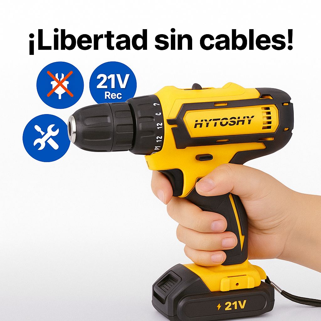 Taladro Inalambrico Atornillador Electrico 2 Baterias Recargable (NOVATIX-HYTOSHY)