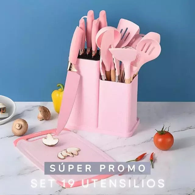 Set Premium de Utensilios con Tabla | Cocina sin límites