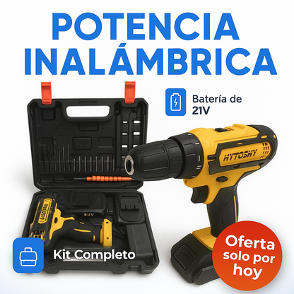 Taladro Inalambrico Atornillador Electrico 2 Baterias Recargable (NOVATIX-HYTOSHY)