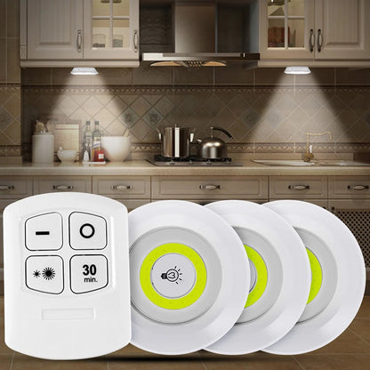 SET DE 3 LUCES LED A CONTROL REMOTO + Pilas de Regalo🎁🎁