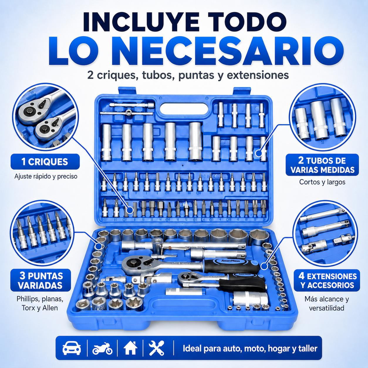 Set de tubos de 108 Piezas