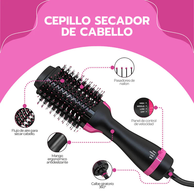 NovaLiss™ Cepillo Alisador Profesional 3 en 1