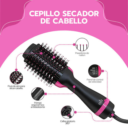NovaLiss™ Cepillo Alisador Profesional 3 en 1