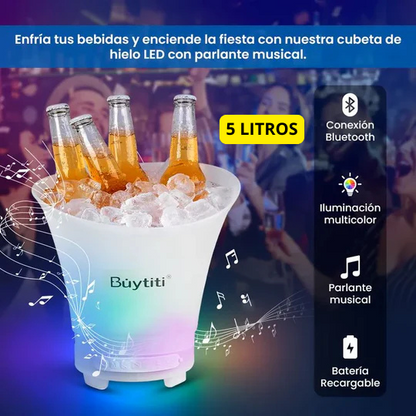 BALDE HIELERA CON PARLANTE BLUETOOTH