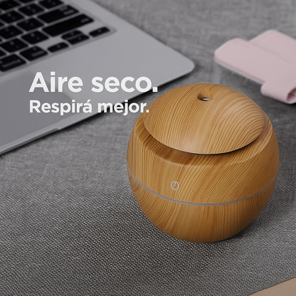 🌿 SPOT HUMIDIFICADOR DE AIRE | EDICIÓN MADERA NATURAL