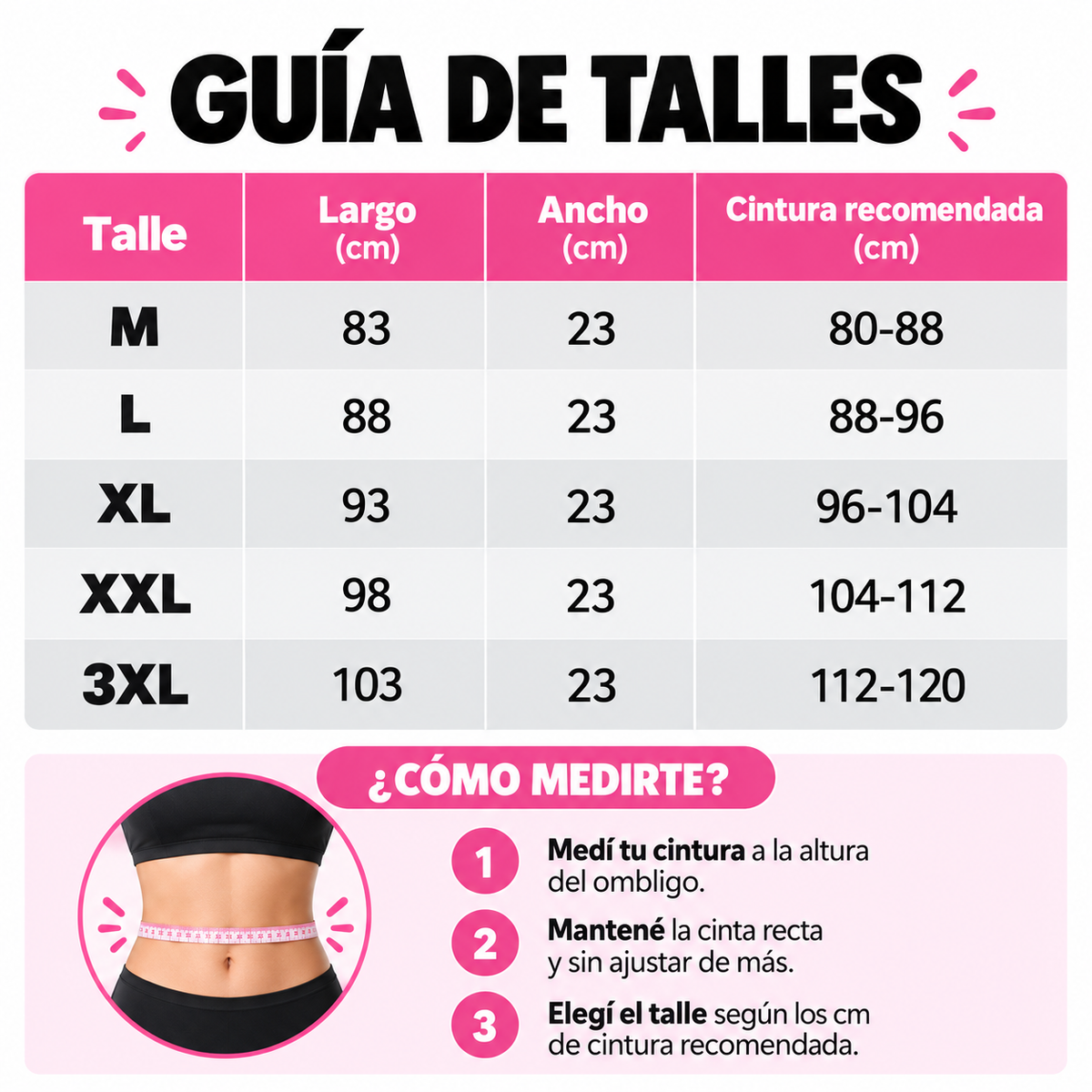 Faja Reloj de Arena Moda King