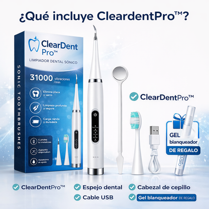 ClearDent Pro® Limpieza profesional en Casa + Gel de regalo
