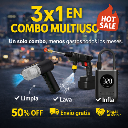 ProCar 360™ – Limpieza, Inflado y Potencia 3 en 1