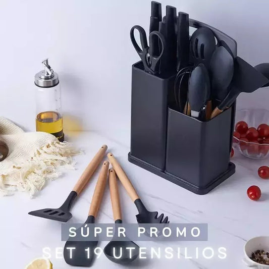 Set Premium de Utensilios con Tabla | Cocina sin límites