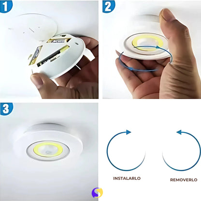 SET DE 3 LUCES LED A CONTROL REMOTO + Pilas de Regalo🎁🎁