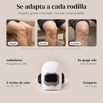 RodiTherm se adapta a cada rodilla: delgada, grande o hinchada