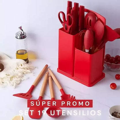 Set Premium de Utensilios con Tabla | Cocina sin límites